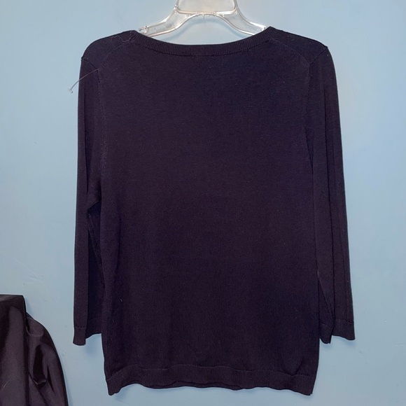 Talbots Llama Crew Neck Sweater with Pom Pom Details Size Medium - Picture 6 of 6